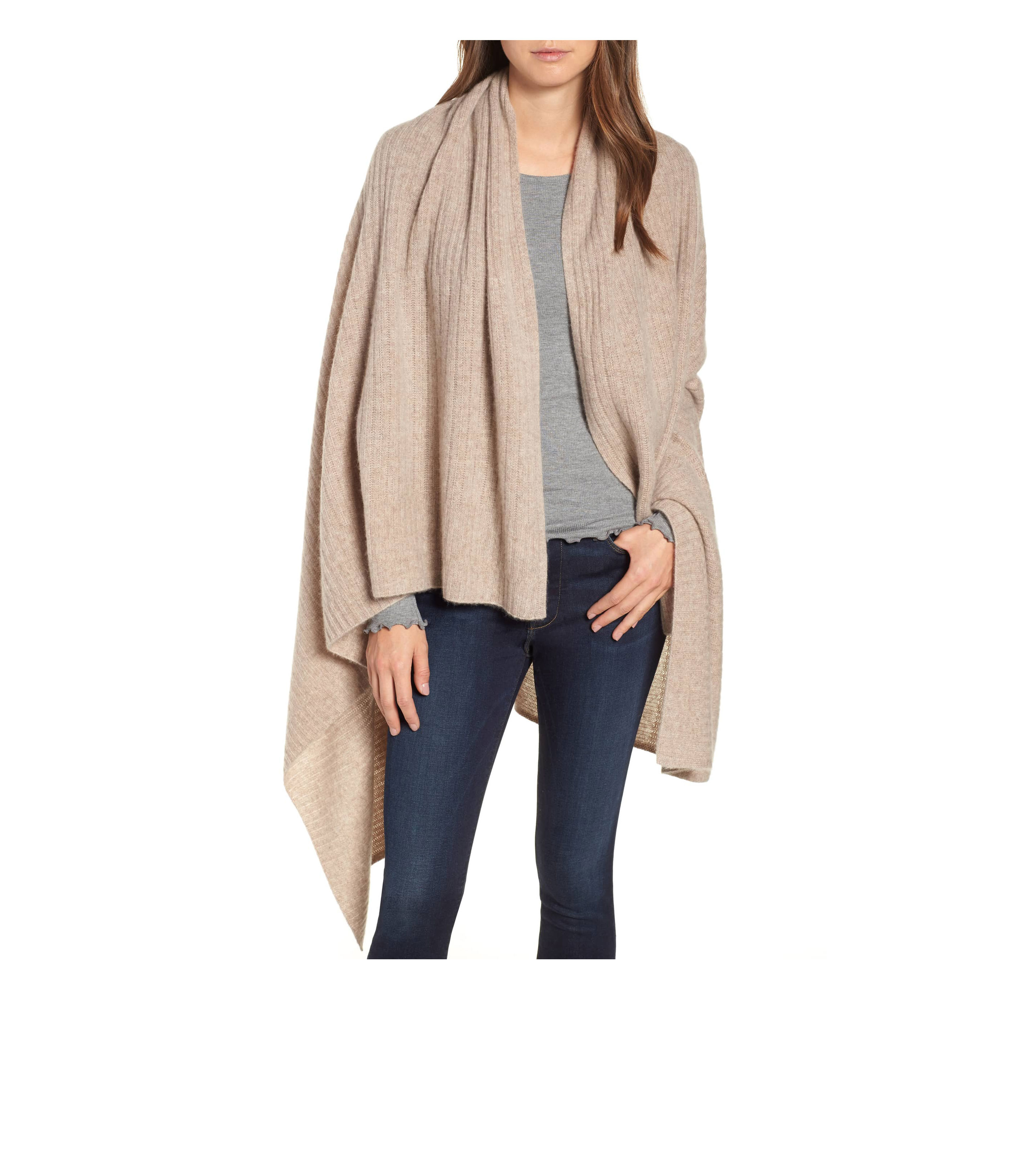 Halogen-Ribbed-Cashmere-Wrap
