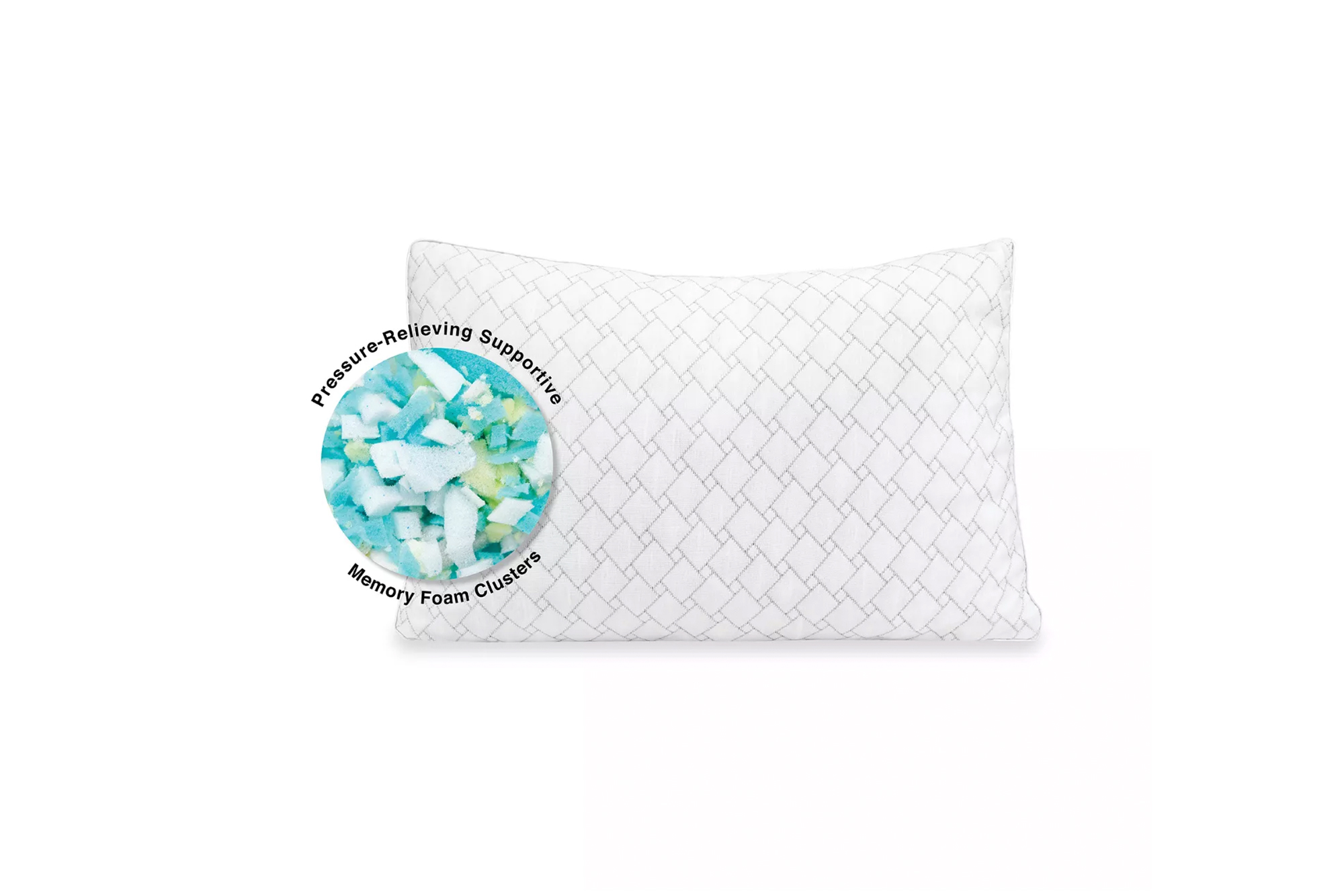 SensorPEDIC Wellness Collection Supportive Memory Foam Cluster Pillow