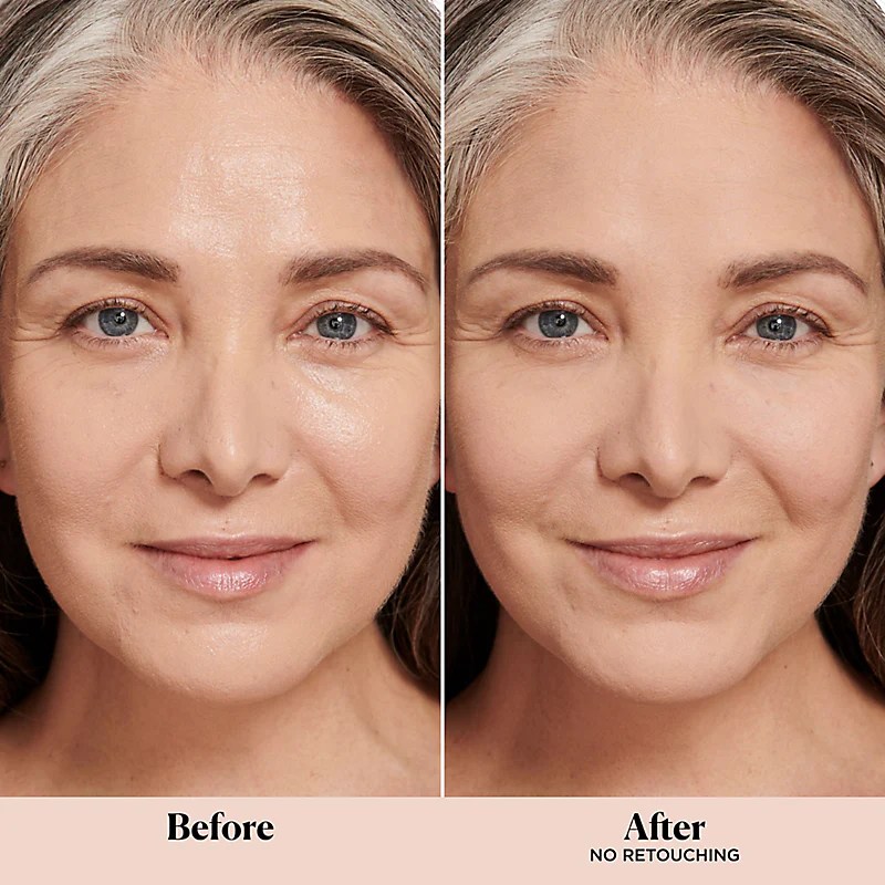 Laura Mercier powder before and after