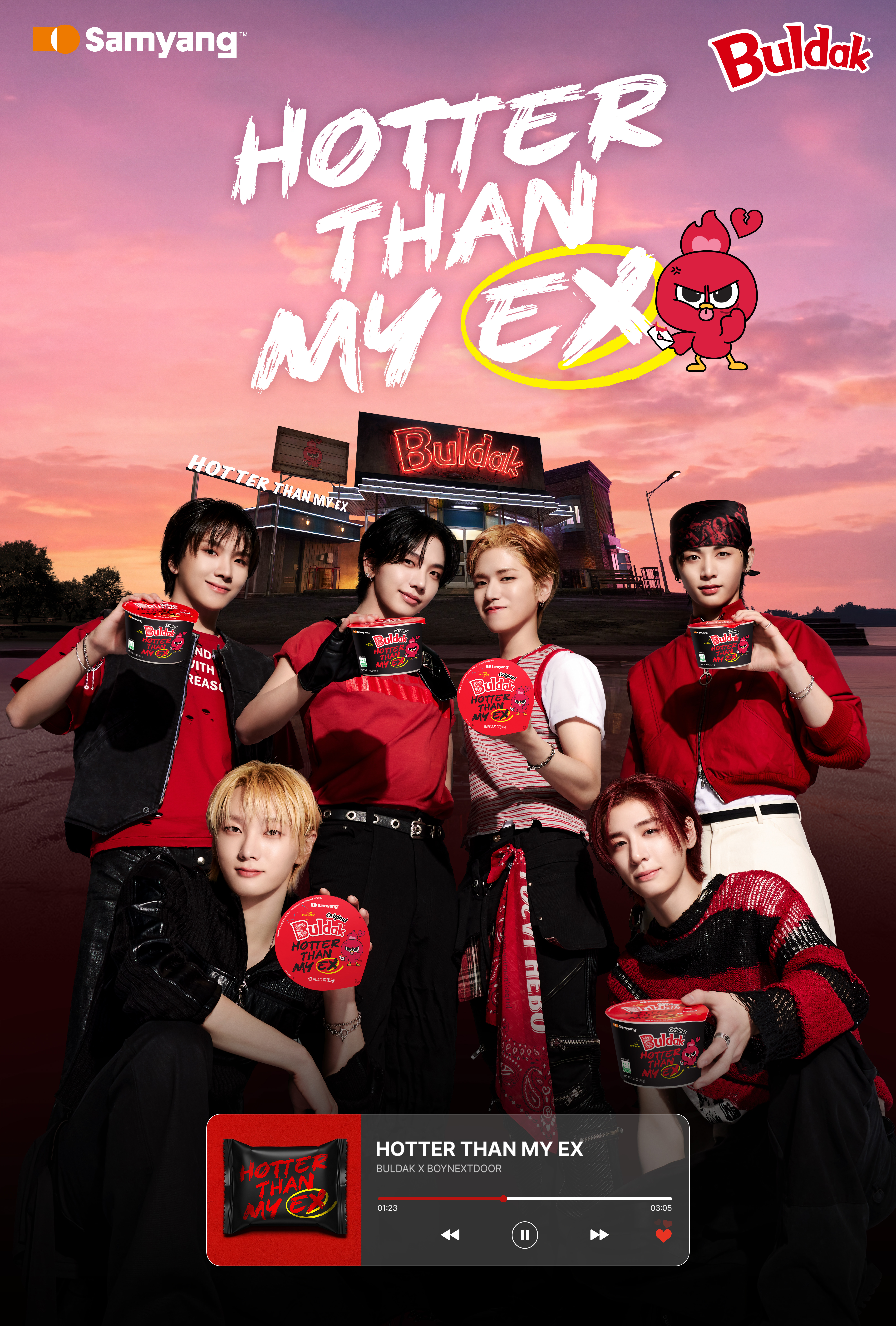 Buldak Hotter Than My Ex BOYNEXTDOOR Collaboration