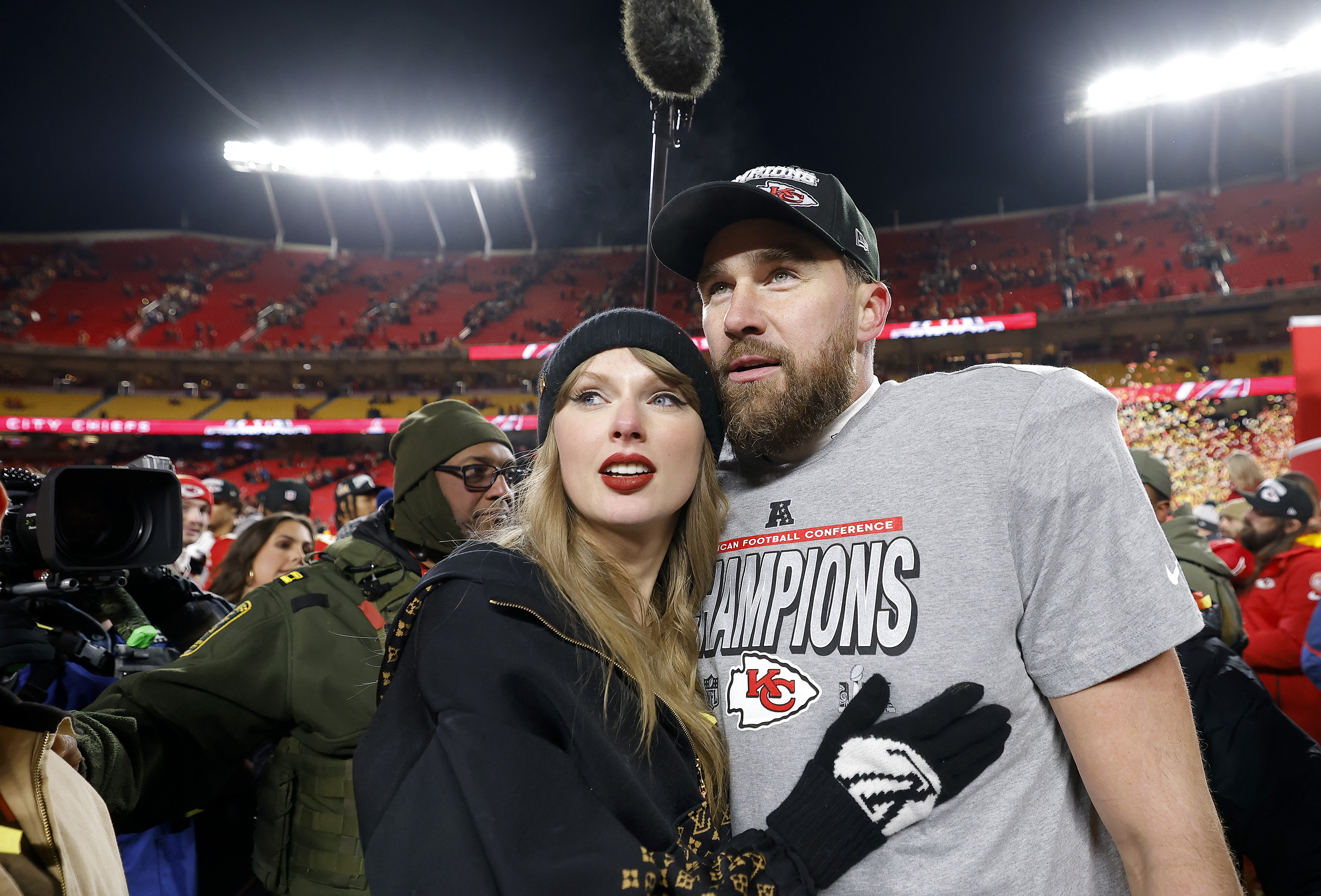 Travis Kelce Jokes the Best Way to Find a Girlfriend Is to ‘Start a Podcast With Your Brother’